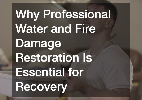 Why Professional Water and Fire Damage Restoration Is Essential for Recovery