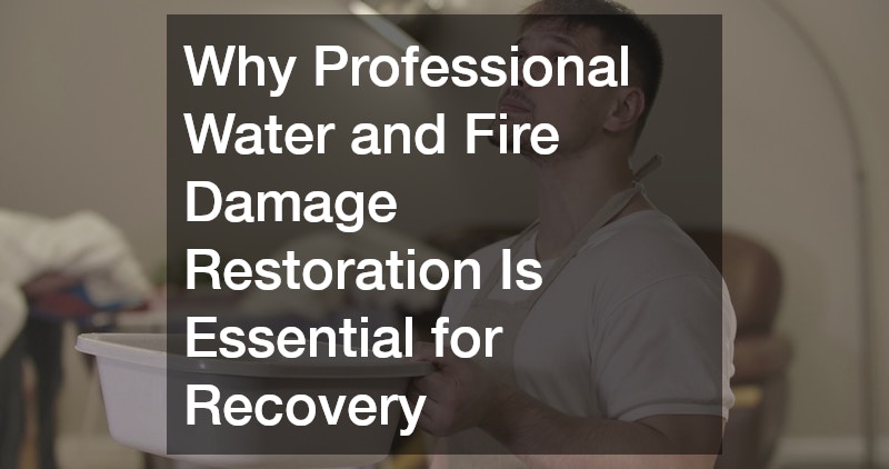 Why Professional Water and Fire Damage Restoration Is Essential for Recovery